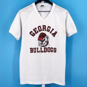 90s Georgia bulldogs mesh sleeve tshirt 1990s vintage